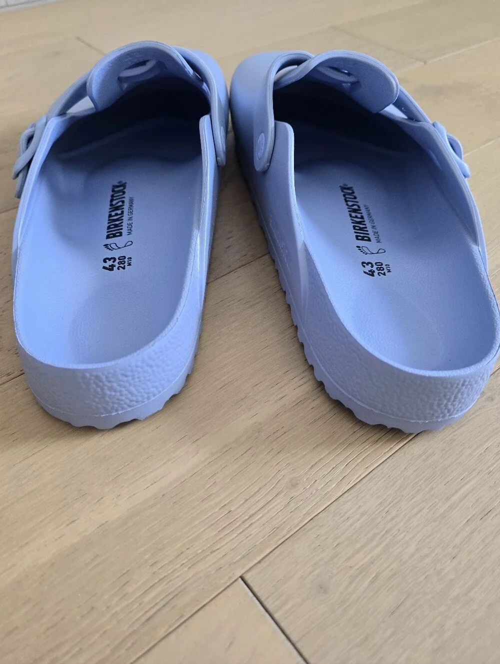 New Birkenstock Boston EVA Slip-On Clog in Light Blue Size 43 Unisex Periwinkle